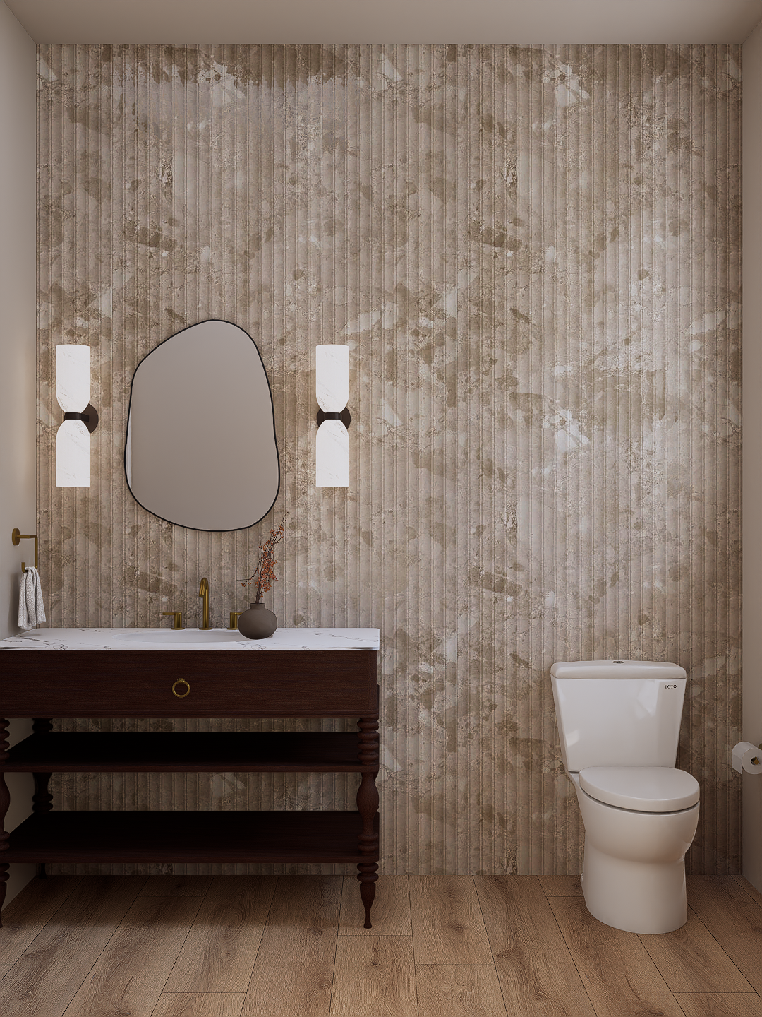 Powder room rendering